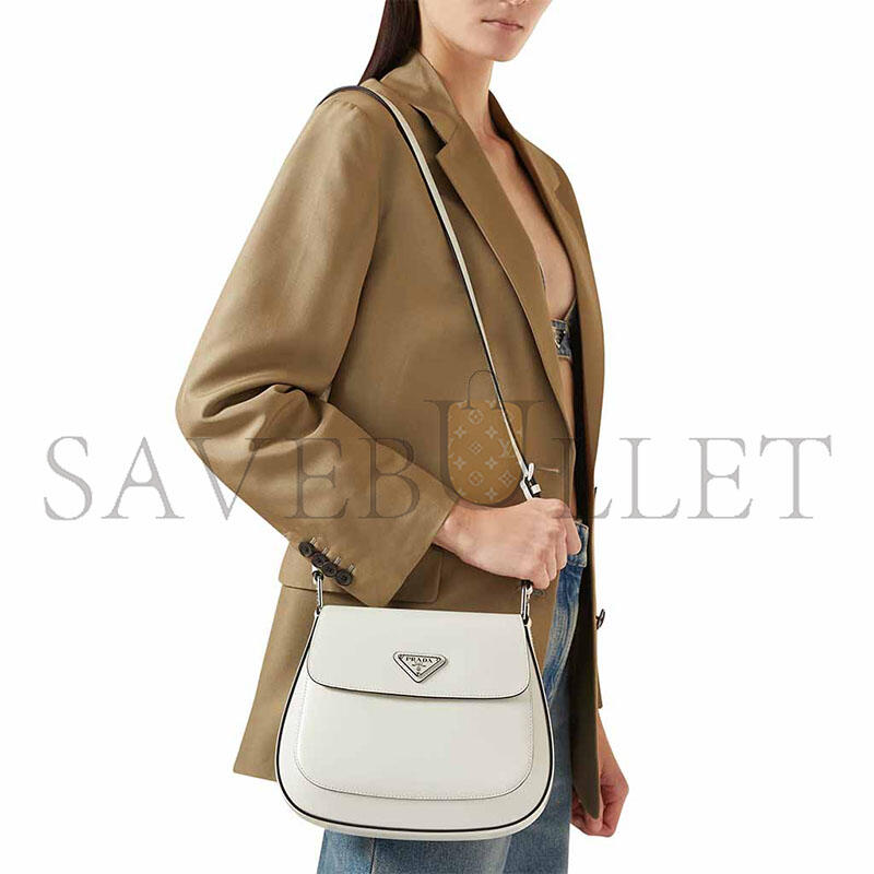 PRADA CLEO SHOULDER BAG IN BRUSHED LEATHER 1BD303 (24*19*6cm)